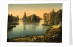 Bois du Boulougne, the lake, Paris, France, c.1890-1900 by Anonymous