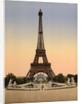 Eiffel Tower, full-view, looking toward the Palais du Trocadéro, Paris, France, c.1890-c.1900 by Anonymous
