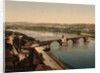General view and Benezech or Benezet Bridge, Avignon, Provence, France, c.1890-c.1900 by Anonymous