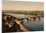 General view and Benezech or Benezet Bridge, Avignon, Provence, France, c.1890-c.1900 by Anonymous