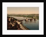 General view and Benezech or Benezet Bridge, Avignon, Provence, France, c.1890-c.1900 by Anonymous