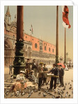 The Doges' Palace and the Columns of St. Mark's, Venice, Italy, c.1890-c.1900 by Anonymous