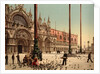 Pigeons in St. Mark's Place, Venice, Italy, c.1890-c.1900 by Anonymous