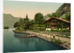 Brienz Lake, chalet on the lake, Bernese Oberland, Switzerland, c.1890-c.1900 by Anonymous