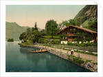 Brienz Lake, chalet on the lake, Bernese Oberland, Switzerland, c.1890-c.1900 by Anonymous