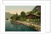 Brienz Lake, chalet on the lake, Bernese Oberland, Switzerland, c.1890-c.1900 by Anonymous