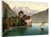 Chillon Castle, and Dent du Midi, Geneva Lake, Switzerland, c.1890-c.1900 by Anonymous