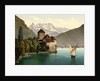 Chillon Castle, and Dent du Midi, Geneva Lake, Switzerland, c.1890-c.1900 by Anonymous