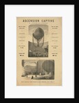 Broadside announcing a captive balloon ascension during the Paris Exposition of 1867 by Anonymous