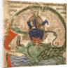 Anti Christ seated on a Leviathan from 'Liber Floridus' by Lambert de Saint-Omer, 1120 by Flemish School
