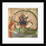 Anti Christ seated on a Leviathan from 'Liber Floridus' by Lambert de Saint-Omer, 1120 by Flemish School