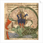 Anti Christ seated on a Leviathan from 'Liber Floridus' by Lambert de Saint-Omer, 1120 by Flemish School