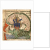 Anti Christ seated on a Leviathan from 'Liber Floridus' by Lambert de Saint-Omer, 1120 by Flemish School