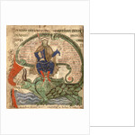 Anti Christ seated on a Leviathan from 'Liber Floridus' by Lambert de Saint-Omer, 1120 by Flemish School