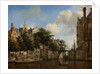 Amsterdam City View with Houses on the Herengracht and the old Haarlemmersluis, c.1670 by Jan van der Heyden