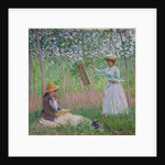 In the Woods at Giverny: Blanche Hoschede at her easel with Suzanne Hoschede reading, 1887 by Claude Monet