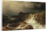 Rocky Landscape with Waterfall in Smaland, 1859 by Marcus Larson