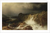 Rocky Landscape with Waterfall in Smaland, 1859 by Marcus Larson