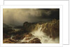 Rocky Landscape with Waterfall in Smaland, 1859 by Marcus Larson