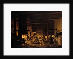 In the Anchor-Forge at Soderfors. The Smiths Hard at Work by Pehr Hillestrom