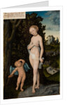 Venus with Cupid Stealing Honey, 1530 by Lucas the Elder Cranach