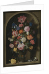 Bouquet of Flowers in a Stone Niche, 1618 by Ambrosius the Elder Bosschaert