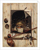 Trompe l'oeil with Studio Wall and Vanitas Still Life, 1668 by Cornelis Norbertus Gijsbrechts