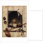 Trompe l'oeil with Studio Wall and Vanitas Still Life, 1668 by Cornelis Norbertus Gijsbrechts