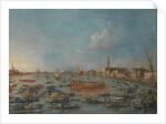 The Bucintoro Festival of Venice. The Bacino di S. Marco with the 'Bucintoro', the Doge's State Barge, on Ascension Day, 1780-93 by Francesco Guardi