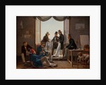 A Group of Danish Artists in Rome, 1837 by Constantin Hansen