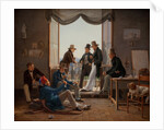 A Group of Danish Artists in Rome, 1837 by Constantin Hansen