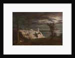 The Summer Spire on the Cliffs of the Island Møn. Moonlight, 1831 by Frederik Hansen Sodring