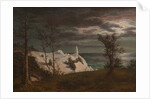 The Summer Spire on the Cliffs of the Island Møn. Moonlight, 1831 by Frederik Hansen Sodring