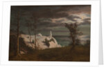 The Summer Spire on the Cliffs of the Island Møn. Moonlight, 1831 by Frederik Hansen Sodring