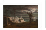 The Summer Spire on the Cliffs of the Island Møn. Moonlight, 1831 by Frederik Hansen Sodring
