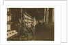 John Dempsey, 11 or 12 years old, Saturday worker in the mule-spinning room at Jackson Mill, Fiskeville, Rhode Island, 1909 by Lewis Wickes Hine