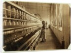 Sadie Pfeifer, only 4 feet tall, has worked for 6 months at Lancaster Cotton Mills, South Carolina, 1908 by Lewis Wickes Hine