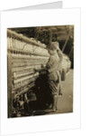 Young doffers replacing full bobbins at North Pownal, Vermont, 1910 by Lewis Wickes Hine