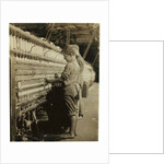 Young doffers replacing full bobbins at North Pownal, Vermont, 1910 by Lewis Wickes Hine