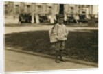 7 year old newsboy Ferris in Mobile, Alabama, 1914 by Lewis Wickes Hine