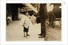 6 year old newsboy Hyman selling papers until 6 p.m. in Lawrence, Massachusetts, 1911 by Lewis Wickes Hine