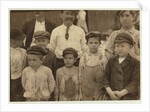 Shrimp-pickers as young as 5 and 8 at the Dunbar, Lopez, Dukate Co, Biloxi, Mississippi, 1911 by Lewis Wickes Hine