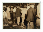 Shrimp pickers, including 8 year old Max, at Dunbar, Lopez, Dukate Co, Biloxi, Mississippi, 1911 by Lewis Wickes Hine