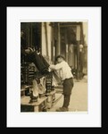 Michael Mero, 2 West 4th St. Bootblack, 12 years of age, working one year of own volition by Lewis Wickes Hine