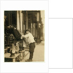 Michael Mero, 2 West 4th St. Bootblack, 12 years of age, working one year of own volition by Lewis Wickes Hine