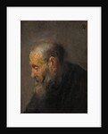 Study of an Old Man in Profile, c. 1630 by Rembrandt Harmensz. van Rijn