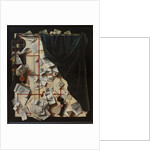 Trompe l'oeil. Board Partition with Letter Rack and Music Book, 1668 by Cornelis Norbertus Gijsbrechts