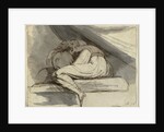 Woman Sitting, Curled up, after 1778 by Henry Fuseli