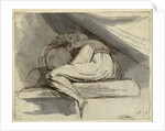 Woman Sitting, Curled up, after 1778 by Henry Fuseli
