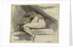 Woman Sitting, Curled up, after 1778 by Henry Fuseli